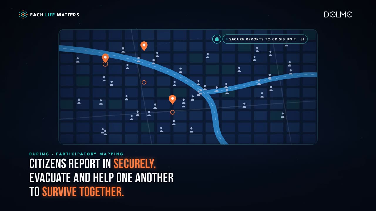 Participatory map: citizens report in securely